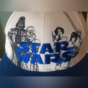 vintage Star Wars Embroidered Baseball Cap / Hat Luke Skywalker Darth Vader